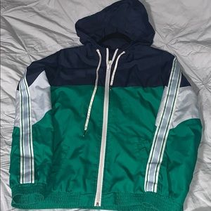 Zine Blue/Green windbreaker